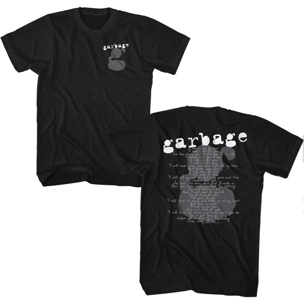 Garbage 1 Crush Lyrics Music T-shirt Tops Tees Men's Women's Unisex