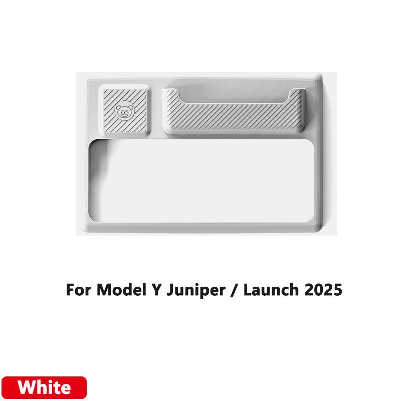 

For Tesla Model Y Juniper / Launch 2025 Central Control Display Protective Frame Edge Console Screen Silicone Wrap Cover Kit белый