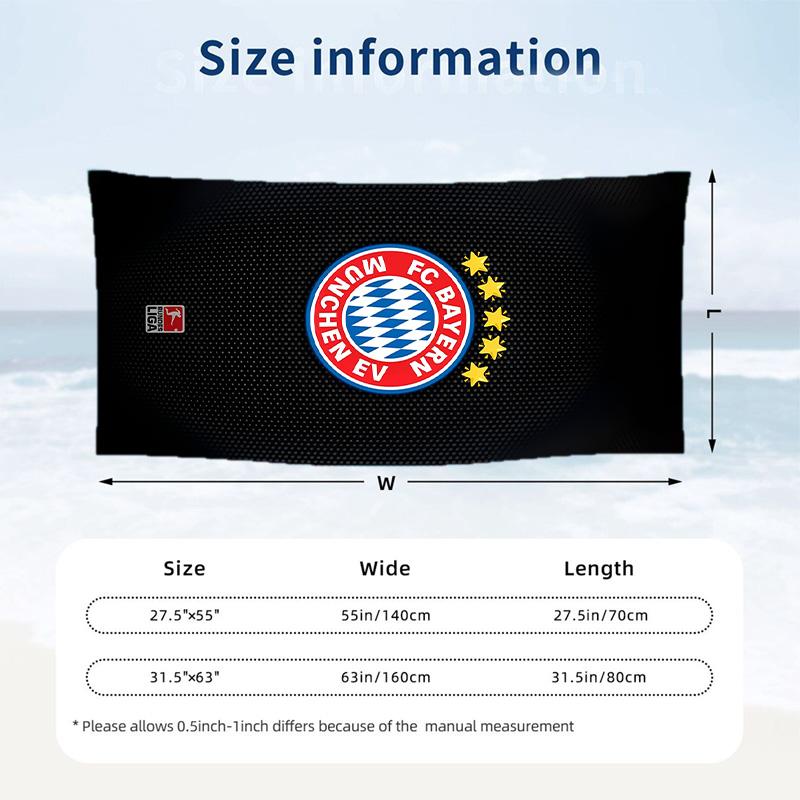 Bayern Munich Beach Towel Soft Microfiber Summer Towel Quick Dry Absorbent Towel for Beach Swimming Pool Travel