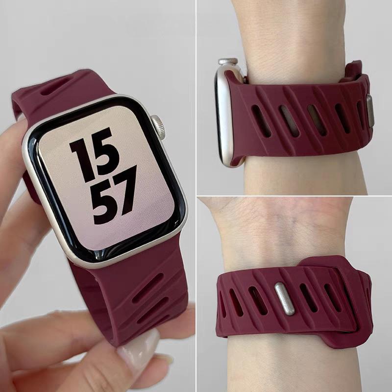 

Ремешок Для Apple Watch Ремешок 46мм 44мм 49мм 45мм 40мм 41мм 38 42мм correa Дышащий браслет iwatch series 10 8 SE 7 6 5 9 Ultra 42 44 45 46 49 mm