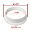 Pool Filter Retainer Ring Set for Wall Mounted Integrated Filters Two Piece ABS Locking Ring Assembly for Optimal Sealing Effect