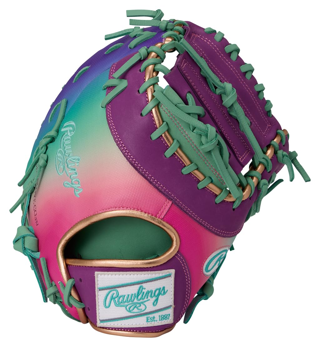 Rawlings Baseball Soft HOH UV GAPHIC N6 First inches Glove, Baseball, BASIC, Baseman s Glove, GR6HUVM535, Mint, 11.75 (Right-handed throw)