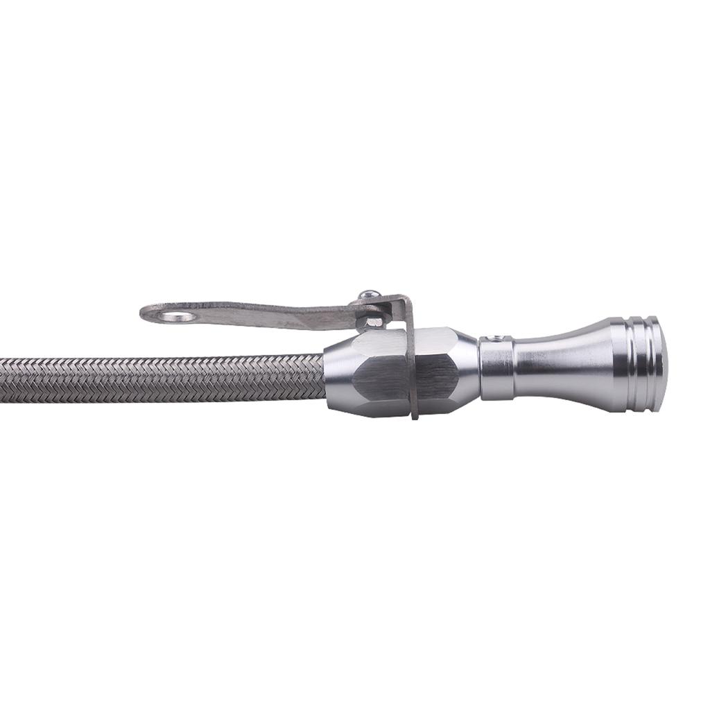 SBC Nerezový opletený flexibilní měrka motorového oleje pro firewall Včasná náhrada pro Chevy SB 265 283 327 před 79