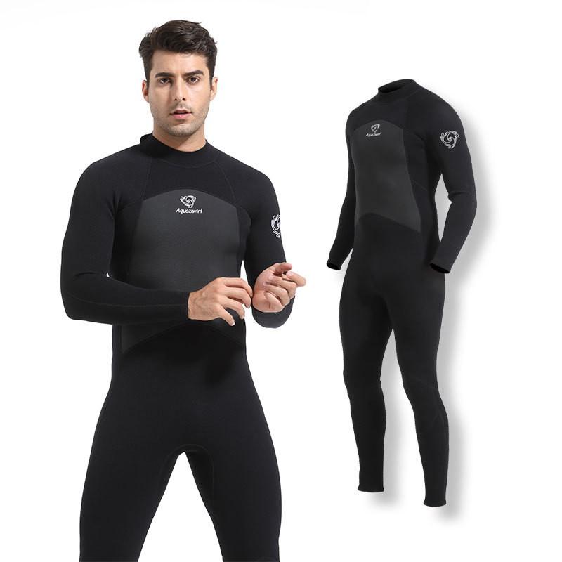 Herren 3mm Ganzkörper-Neoprenanzug Surfen Tauchen Schnorcheln Winterbaden UV-Schutz Schnelltrocknend Thermisch