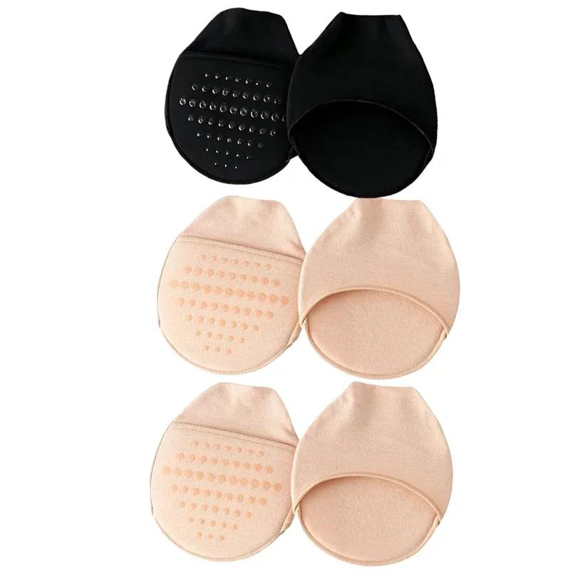 Metatarsal Sleeve Pads Ball of Foot Cushions with Soft Sponge and Silicone Dots Forefoot Cushioning Socks Non Skid Half Socks