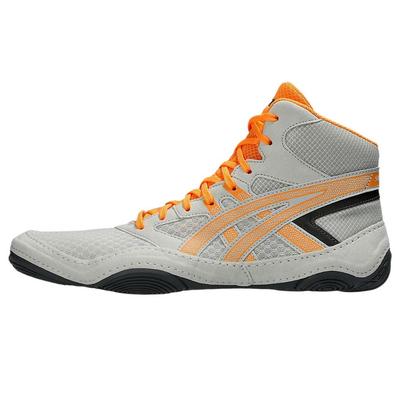 Tênis de Wrestling Snapdown 4 Lake Grey Orange Pop Mat Grip 1081A058-300