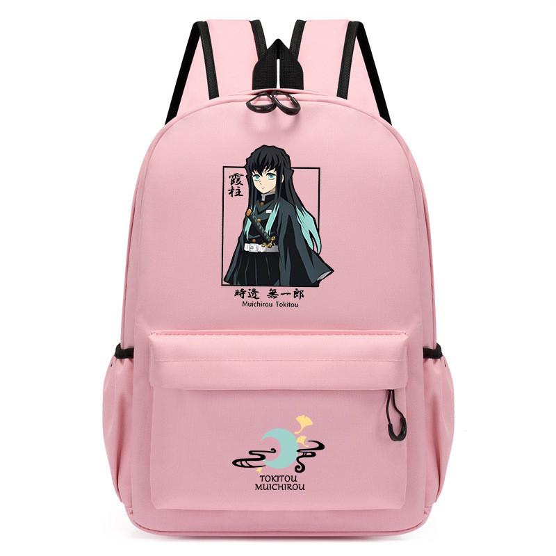 Student School Demon Slayer Print Backpack Casual Waterproof Small Bag