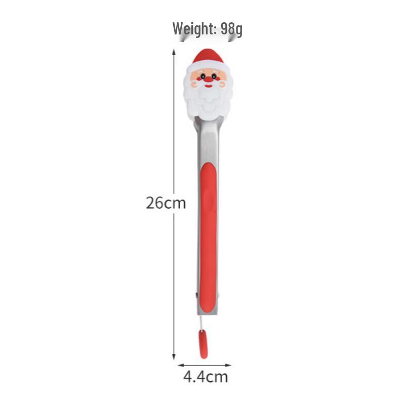 Christmas Silicone Food & BBQ Tongs Set