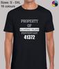 Proprietà di Alcatraz T-shirt Regular Fit Fresca Prigione Carcere Uomo Donna Magliette Top Top T-Shirt Tee per Uomo