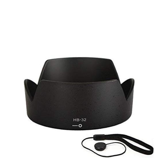 Kinokoo Lens Hood Compatible with Nikon and D7200 and ABS Resin HB-32 D5300, D7100, Lenses, 18-105, 18-135, 18-140, 18-70 Mm,