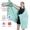 Ultra-fine Fiber Cationic Quick-drying Sports Towel Outdoor Fitness Water-absorbing Towel Sweat-wiping Towel