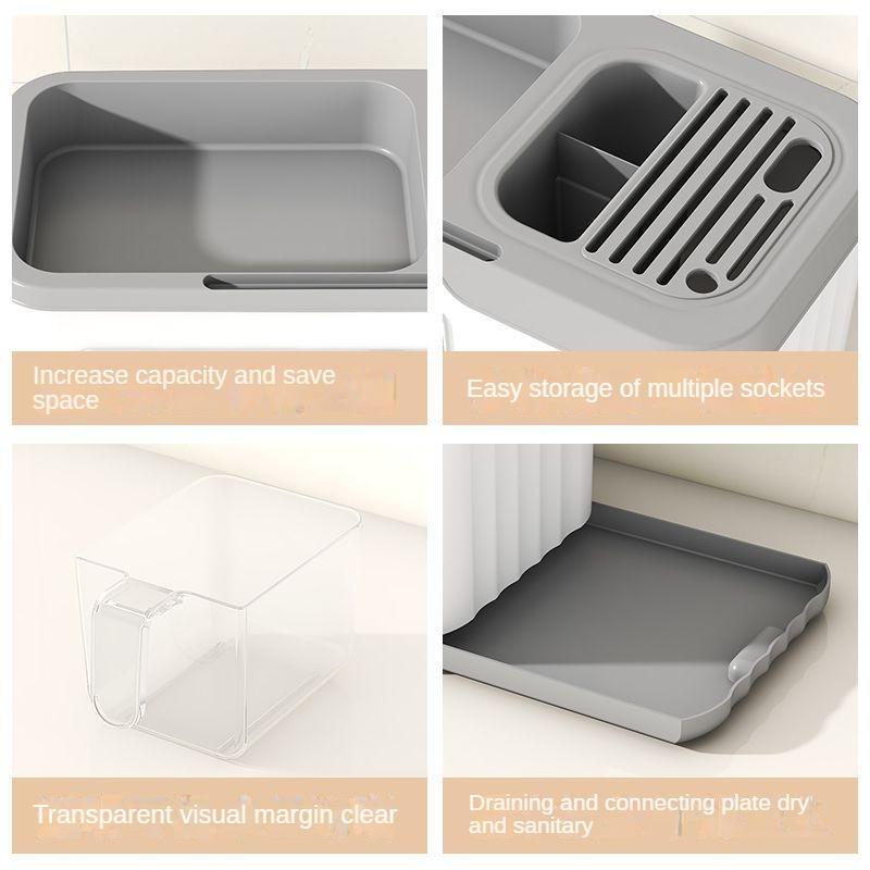 Multi-functional Seasoning Box Kitchen Storage Rack Seasoning Bottle Condiment Storage Rack Seasoning Tank Knife and Tableware Storage Box