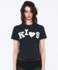 Kimseupeulesikoteunmakes Bumpy Kiss Logo T-Shirt Charcoal