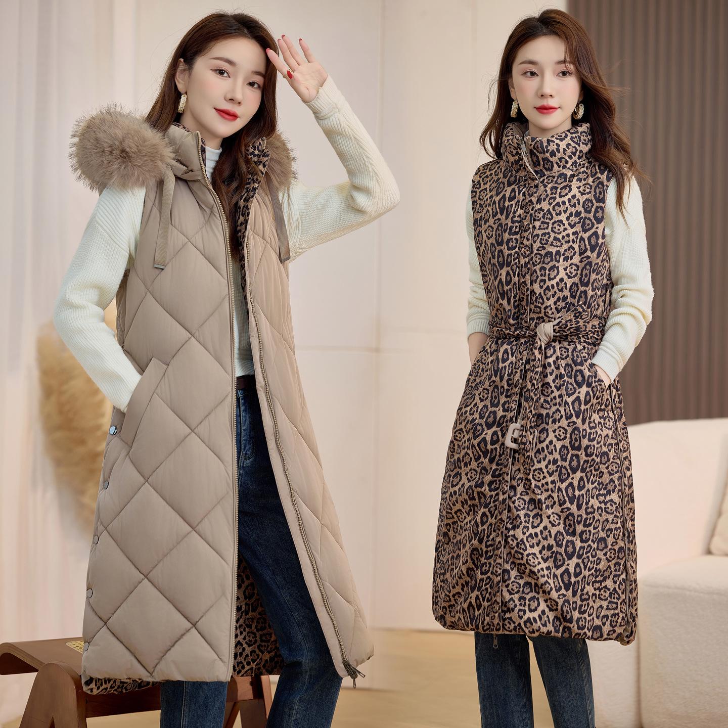 

Новый осенне-зимний женский двухсторонний жилет с капюшоном и меховым воротником без рукавов, однотонный, утолщенный, теплый, спортивный, повседневный, свободный, легкий жакет XXL хаки