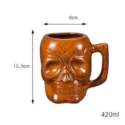 TIKI Bar Cocktail Cup Hawaii Tropic Beach Smoothie Mixing Wine Beer Soul Glass Special Drinks Tumbler Indian Octopus Skull Mug