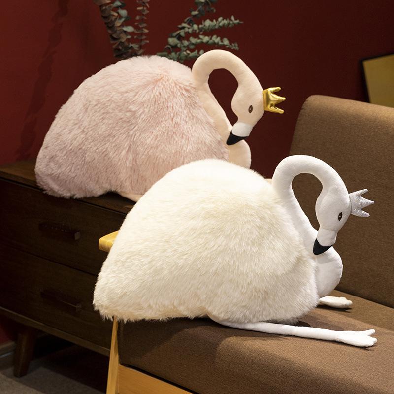 Cartoon White Swan Doll Plush Toy Little Swan Doll Girl Company Soothing Doll Birthday Gift