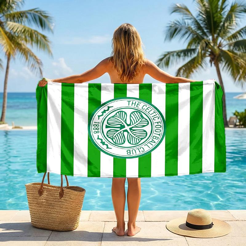 Celtic Fc Fashion Beach Towel: Ideal for Summer Adventures Soft, absorbent and quick drying suitable for swimming and bathing