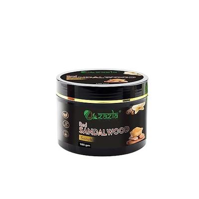 Zazla Red Sandalwood Scrub For Deep Moisturizing and Radiance Makes Skin Soft, Smooth & Youthful 100g
