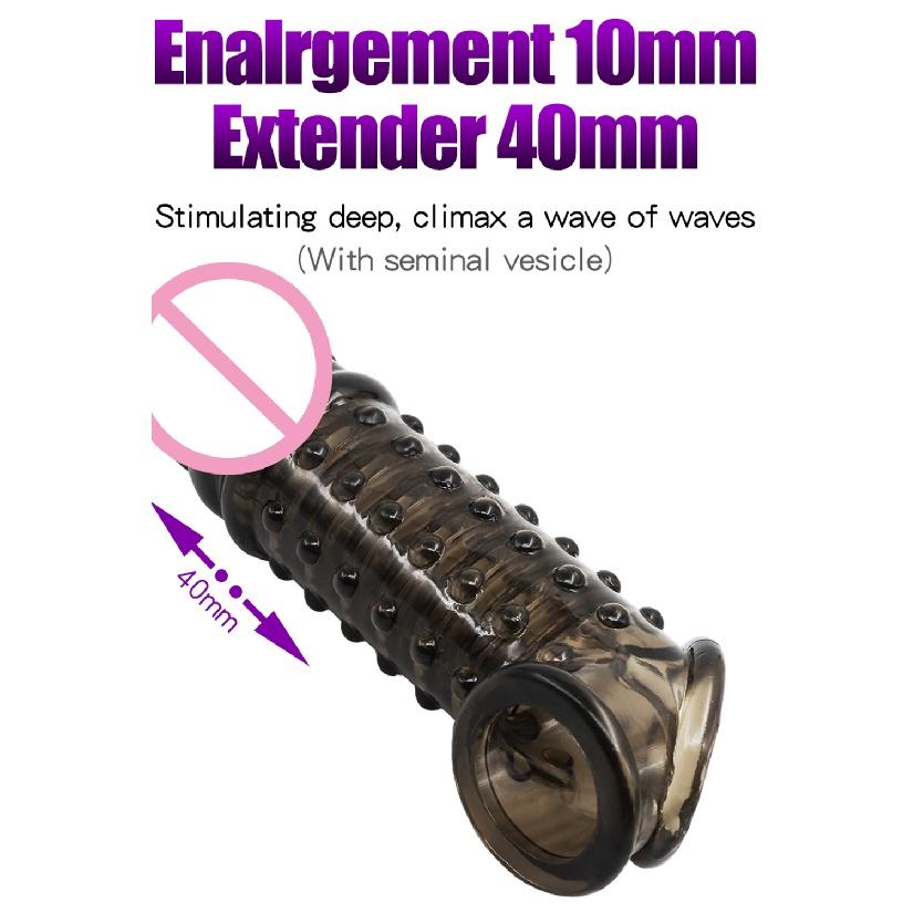 Delayed Ejaculation Penis Sleeve with G-spot Stimulation Function Spike Sleeve for Adults To Increase Passion Sex