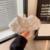 Luxury Polyester Lace Flower Bag Lace Flower Banquet Bag Clutch Handbag Women
