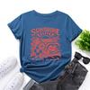 Women's Printed Loose Round Neck Short Sleeved T-shirt for Women Shirt