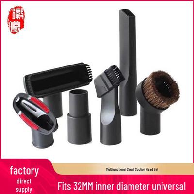 Boxuan 2-in-1 Round Brush Head for Philips Midea Vacuum Cleaners, Universal 32mm Diameter