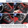 Daeiclru Real Carbon Fiber Car Interior Gear Shift Panel Trim Cover Compatible with Jaguar F-TYPE 2013-2022, Central Control Gear Shift Panel Frame
