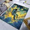 Multiple sizes Space Adventure Themed Rug Pattern Carpet for Living Room Bedroom Sofa Home Decor Non-slip Floor Mat Luxury Gift