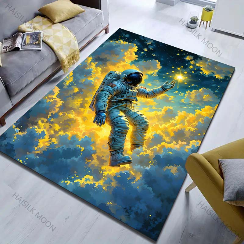 

Multiple sizes Space Adventure Themed Rug Pattern Carpet for Living Room Bedroom Sofa Home Decor Non-slip Floor Mat Luxury Gift 40x60cm
