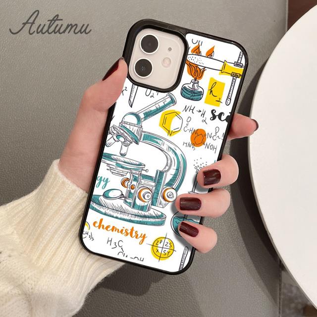 

Чехол для телефона Биология и Химия для iPhone 17 Air 15 16 16e 11 12 13 14 Pro Max Plus coque Fundas Shell iPhone 13