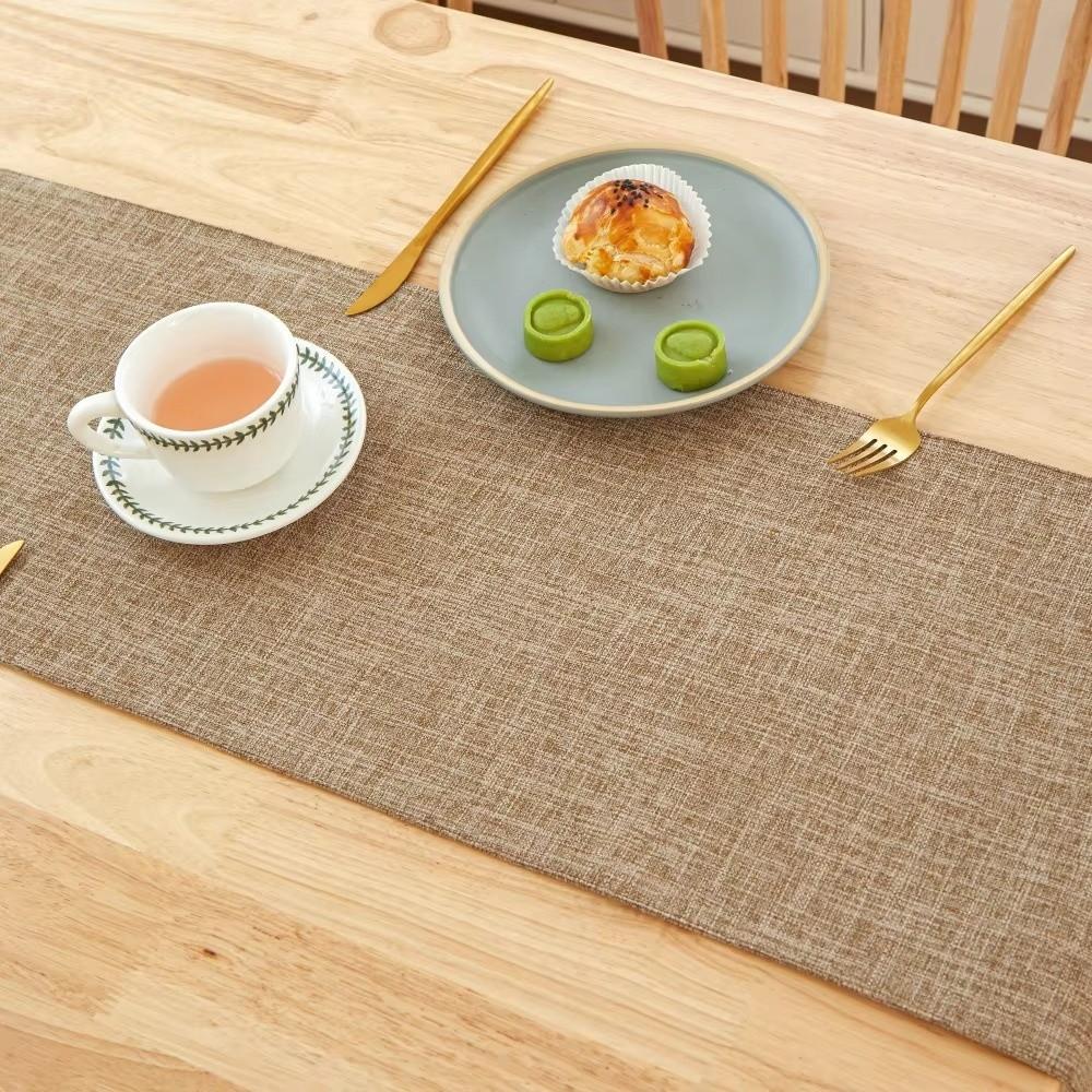 Rectangular Table Runner Linen Dining Tables Decor Simple Table Cloth