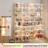 Transparent Lego Brick Display Cabinet: Dustproof Acrylic Storage for Figurines