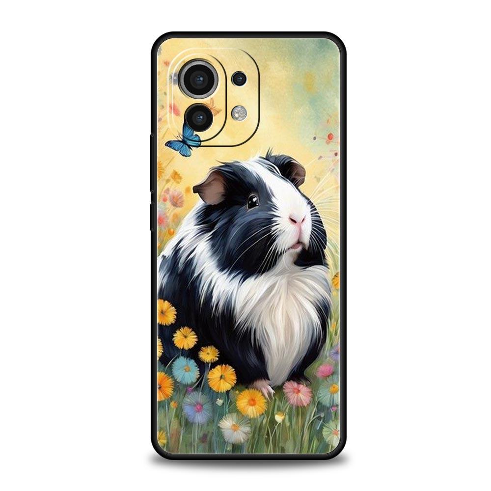 Animal Guinea Pig Cavy Cute Phone Case For Xiaomi Mi 15 14 13 12 11 Lite 14T 13T 12T 11T Pro Poco X7 X6 X5 X3 Pro F6 F5 F4 Cover