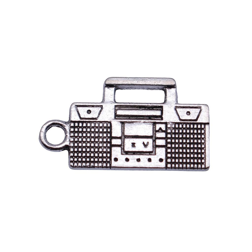 Musical Charms Multi Color Alloy Guitar Pendants For Music Themed Jewelry Making