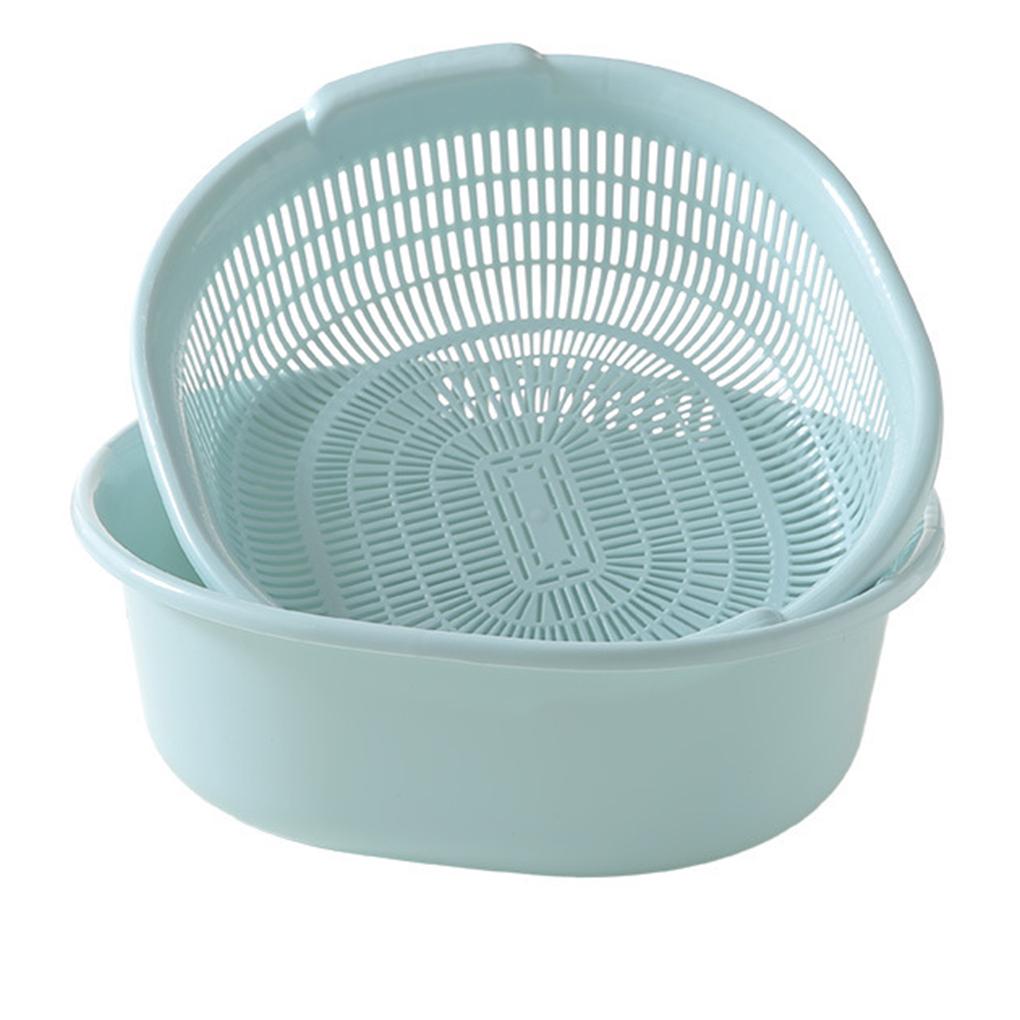 Multi-functional Kitchen Strainer Easy To And Clean Double-Layer Vegetable Washing Basket