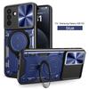 Etui na Samsung Galaxy A06 A16 A26 A36 A56 Pancerne Etui na Telefon z Przesuwną Osłoną Aparatu Dla Samsung A 06 16 26 36 56 5G Uchwyt Pierścieniowy Tylna Pokrywa