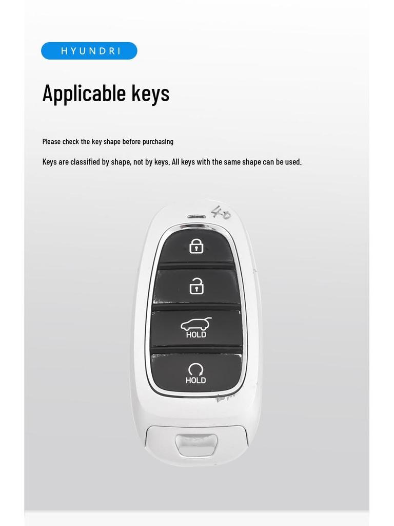 Leather Key Case for 2021 Hyundai Tucson L - Fits 2020-2021 Models