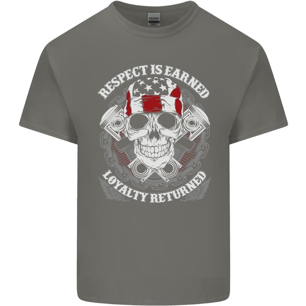 Respect Earned Motorbike Motorcycle Biker Unisexs Light Cotton TShirt