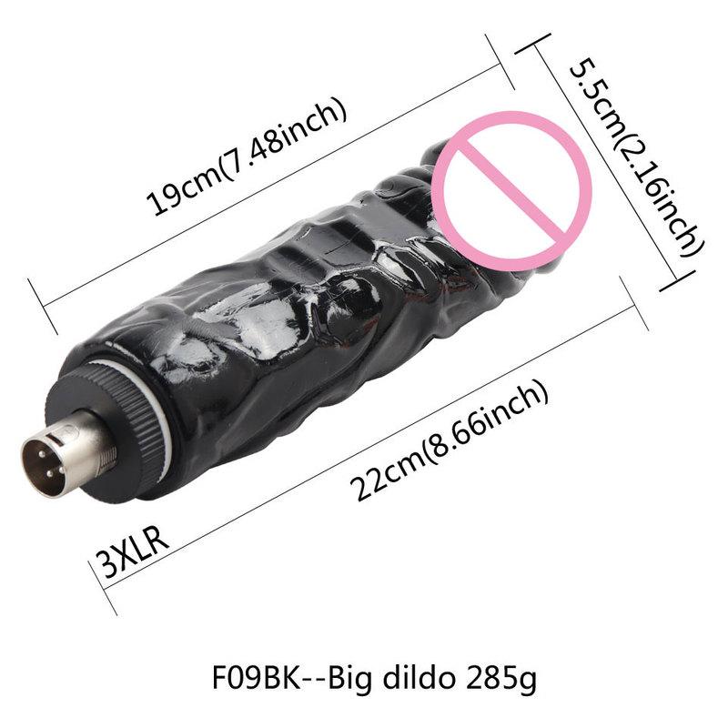 FREDORCH Sex Machine Attachment 3XLR 3PRONG Attachment Dildo For Women and Men Sex Masturbation Love Machine Dildo Sex Toys