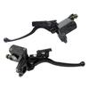 One Pair 7/8" 22Mm Motorcycle Hydraulic Brake Pump Master Cylinder Black Disc Brake Lever For Motorcycle Motorbike Atv Sport Dirt Electric Bike Interr