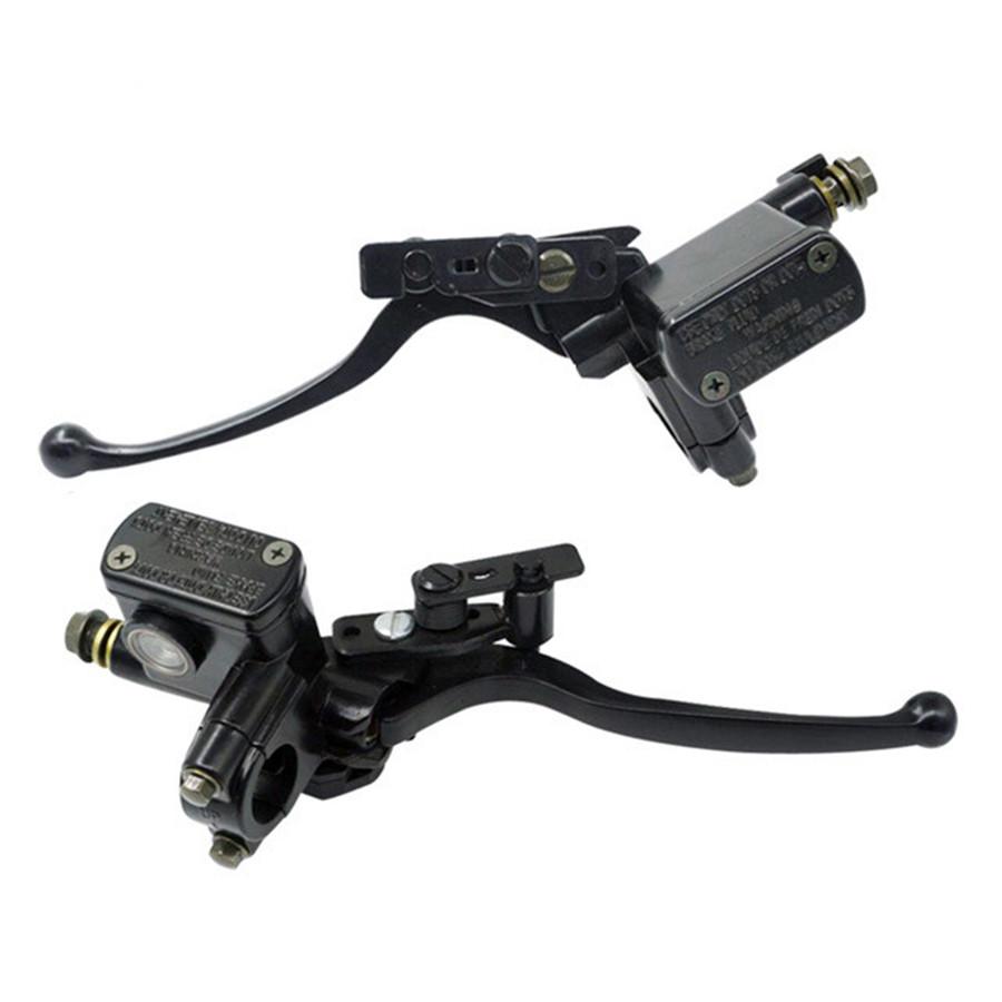 One Pair 7/8" 22Mm Motorcycle Hydraulic Brake Pump Master Cylinder Black Disc Brake Lever For Motorcycle Motorbike Atv Sport Dirt Electric Bike Interr