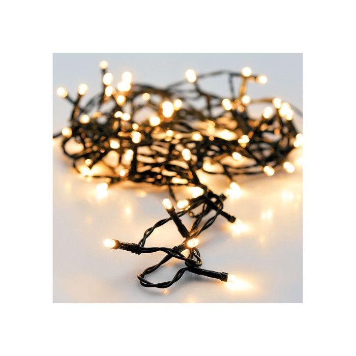 Guirlande lumineuse - GENERIQUE - 24 LED - Blanc chaud - 2,2 m - IP44 - Piles