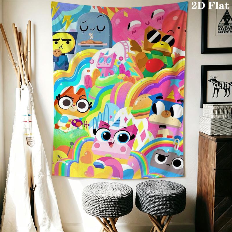 Unikitty Pattern Home Decor Tapestry, Wall Hanging, Decorative RV Wall Cloth.SGT0917150