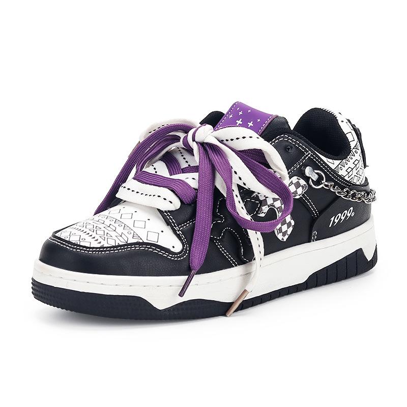 New Versatile China-Chic Super Fire Couple Skateboarding Shoes Wear resistant Lightweight Casual Shoes Student Sneakers