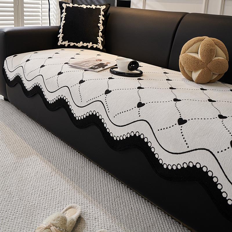 

Современная простая подушка для дивана специальной формы, фиксированная нескользящая кожаная подушка для сиденья дивана, новый универсальный чехол для дивана на четыре сезона 90*70cm