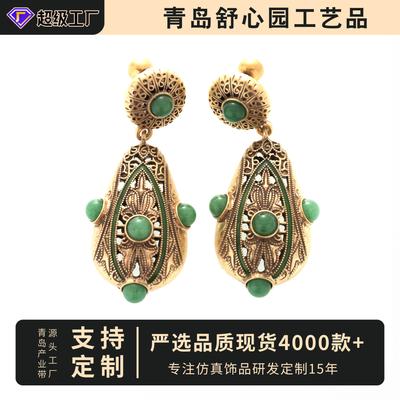Medieval Nepal Exotic Tibetan Earrings Retro Temperament Simple Ethnic Style Personalized Ear Jewelry Women'S Earrings
