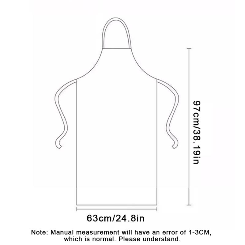 Waterproof Oil Proof Aquaculture Extended PU Leather Apron Thickening Kitchen Canteen Restaurant Labor Protection Home Appliance
