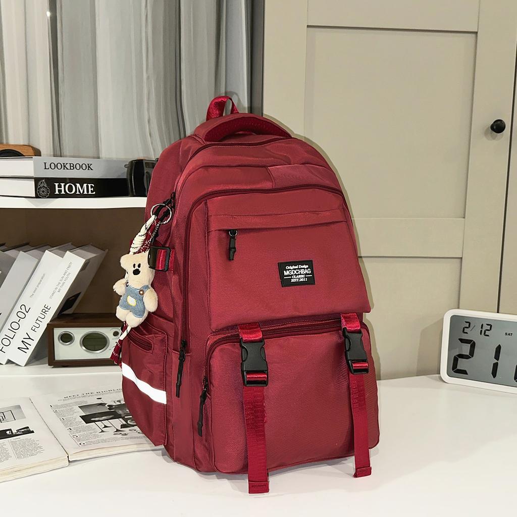 Schoolbag New Student School Bag Male Large Capacity Junior High School High School College Student Campus Couple Computer Backpack