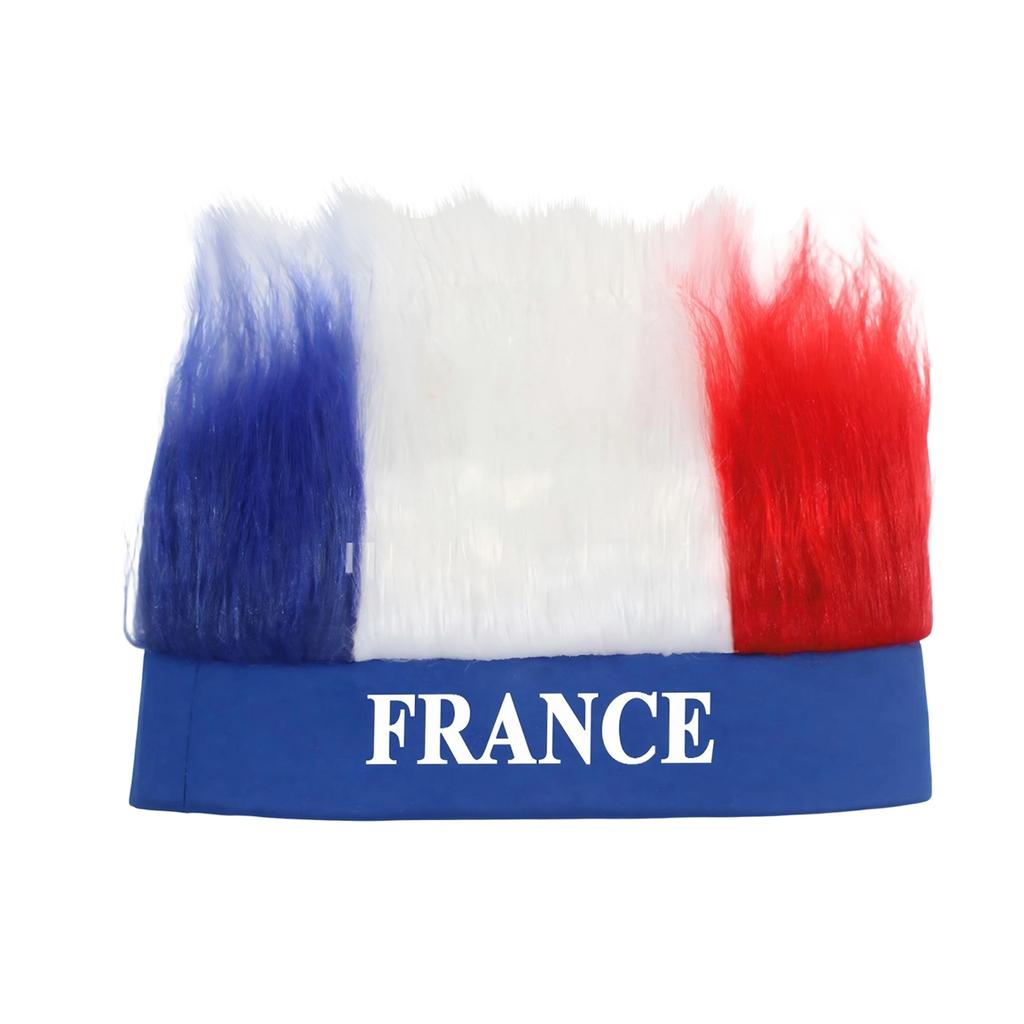 Fan Wigs, Flag Color Headbands, Football Game Cheering Props, Headwear