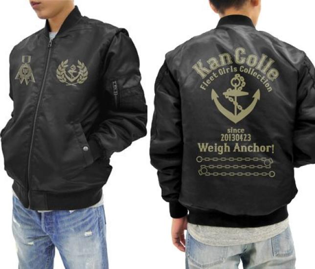 Kantai Collection Jacket Black Size S -KanColle- Admiral's MA-1